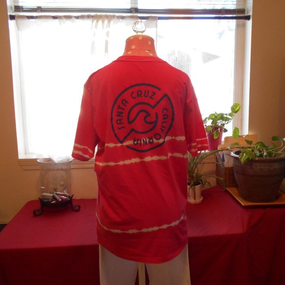 Aeropostale Crew T-Shirt L Tie Dye Hot Pink White - Picture 8 of 16